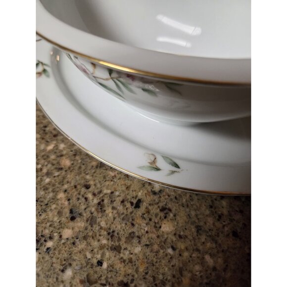 SeYei Gravy Boat‎ Wild Cherry Pattern Fine China Japan Se Yei 1958 - Picture 11 of 13
